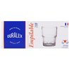 SET 6 VASOS TRANSPARENTE 16CL APILABLE