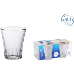 SET 4 VASOS TRANSPARENTE 9CL AMALFI