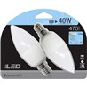 LED SMD VELA PLÁSTICO 6W(=40W) 470LM E14 7HSEVENON - 2UDS