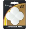 LUZ DE NOCHE NEON TREBOL 0,7W BLANCO 5,8X5,8X6CM 7HSEVENON ELEC