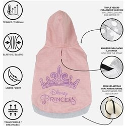 SUDADERA PARA PERRO XXS PRINCESS PINK