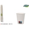 SET-100 VASO BLANCO CARTON 200CC ALGON