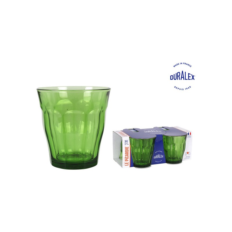 SET 4 VASO 31CL VERDE PICARDIE