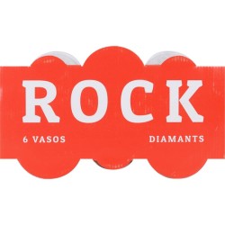 SET 6 VASOS 290CC ROCK DIAMANTS