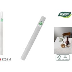 ROLLO MANTEL BLANCO C/MANDRIL 1X25 ALGON