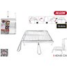 PARRILLA BBQ GIRATORIA CROMADA40X45 ALGON BBQ