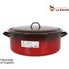 CACEROLA ESMALTADA C/TAPA 34CM - 12.5L FUEGO