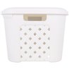 CESTA ROPA C/TAPA 23,6 L ARIANNA BLANCO