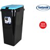 CUBO BASURA RECTANGULAR BIDO 45L NEGRO/AZUL