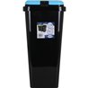 CUBO BASURA RECTANGULAR BIDO 45L NEGRO/AZUL