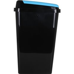 CUBO BASURA RECTANGULAR BIDO 45L NEGRO/AZUL