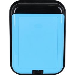 CUBO BASURA RECTANGULAR BIDO 45L NEGRO/AZUL