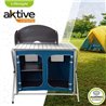 COCINA DE CAMPING ALUMINIO + TEXTIL 88X51X81/111CM