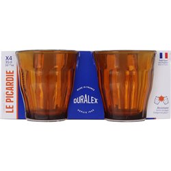 SET 4 VASO 31CL AMBAR PICARDIE