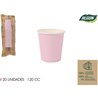 SET-20 VASO CARTON ROSA BABY 120CC ALGON