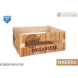 CAJA WOOD MATE 32X24.5X14 ORGANIZER CONFORTIME