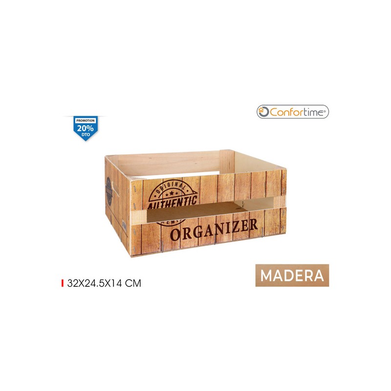 CAJA WOOD MATE 32X24.5X14 ORGANIZER CONFORTIME