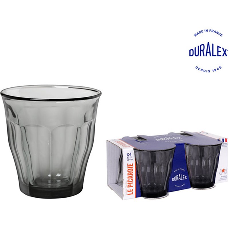 SET 4 VASO 31CL GRIS PICARDIE