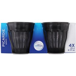 Æ SET 4 VASOS 25CL GRIS PICARDIE