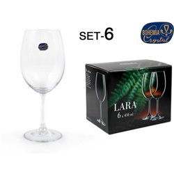 SET 6 COPA CRISTAL BOHEMIA 450CC LARA