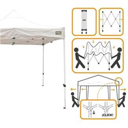 CENADOR PLEGABLE ALTURA AJUSTABLE 300X300X220 CM