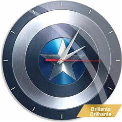 RELOJ PARED CAPITAN AMERICA MARVEL