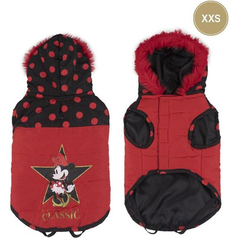 ABRIGO ACOLCHADO PARA PERRO XXS MINNIE RED