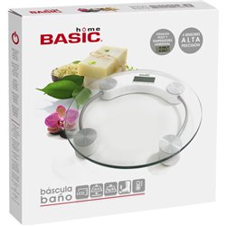 BASCULA BAÑO DIGITAL 150KG RED. BASIC HOME