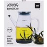 ACEITERA BOROSILICA.TAPON SS 600ML LA MEDITERRANE