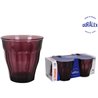 SET 4 VASOS 25CL MORADO/CRANBERRY PICAR