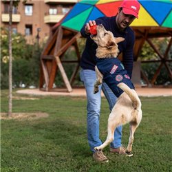 CHAQUETA VAQUERA PARA PERROS M MARVEL BLUE