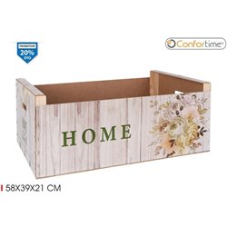 CAJA WOOD BRILLO58X39X21 SWEET H. CONFORTIME