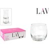 SET 6 VASOS VIDRIO 325CC LUNE