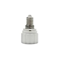 ADAPTADOR CASQUILLO E14 A GU10 CERÁMICO 7HSEVENON ELEC BL.1