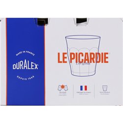 SET 6 VASOS TRANSPARENTE 16CL PICARDIE