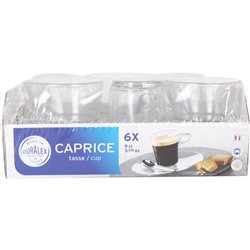 TAZA CAFÉ APILABLE TRANSPARENTE 90CC CAPRICE