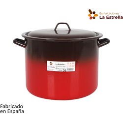 OLLA ALTA C/TAPA 30CM - 16L FUEGO