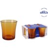 SET 4 VASOS 16CL AMBAR LYS