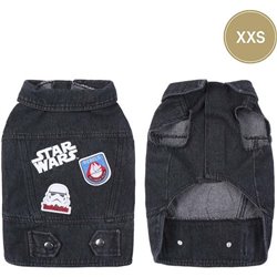 CHAQUETA VAQUERA PARA PERROS XXS STAR WARS GRAY