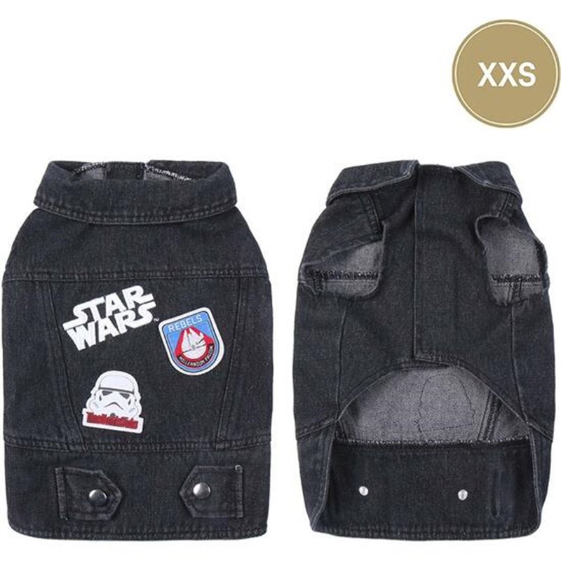 CHAQUETA VAQUERA PARA PERROS XXS STAR WARS GRAY