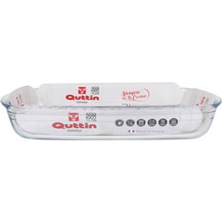 FUENTE VIDRIO RECTANGULAR 35,5X22CM/3L QUTTIN