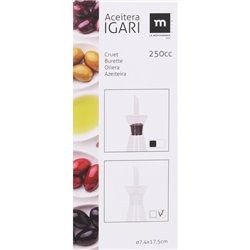 ACEITERA BOROSILICATO CON DOSIFICADOR 250CC IGARI