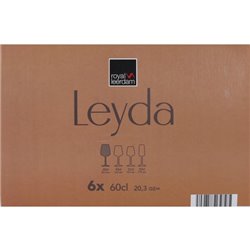 SET 6 COPAS VINO 60CL LEYDA