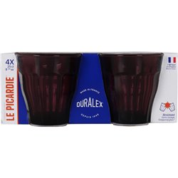 SET 4 VASOS 25CL MORADO/CRANBERRY PICAR