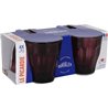 SET 4 VASOS 25CL MORADO/CRANBERRY PICAR