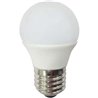 BOMBILLA LED ESFERICA LUZ BLANCA, ROSCA FINA E-14 - 4W