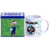 SET TAZA + HUCHA LUIGI SUPER MARIO BROS NINTENDO