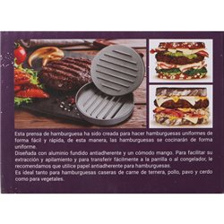 PRENSA HAMBURGUESA METAL QUTTIN