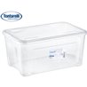 CAJA ALMACENAJE 43 L C/TAPA COMBI TRANSPARENTE