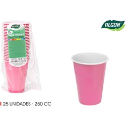 SET-25 VASO BICOLOR ROSA-BL 250 ALGON